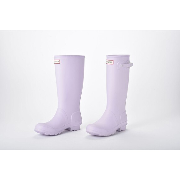 Hunter Rubber Slip On Lavender Rain Boots Girls Size 6 - Picture 4 of 6